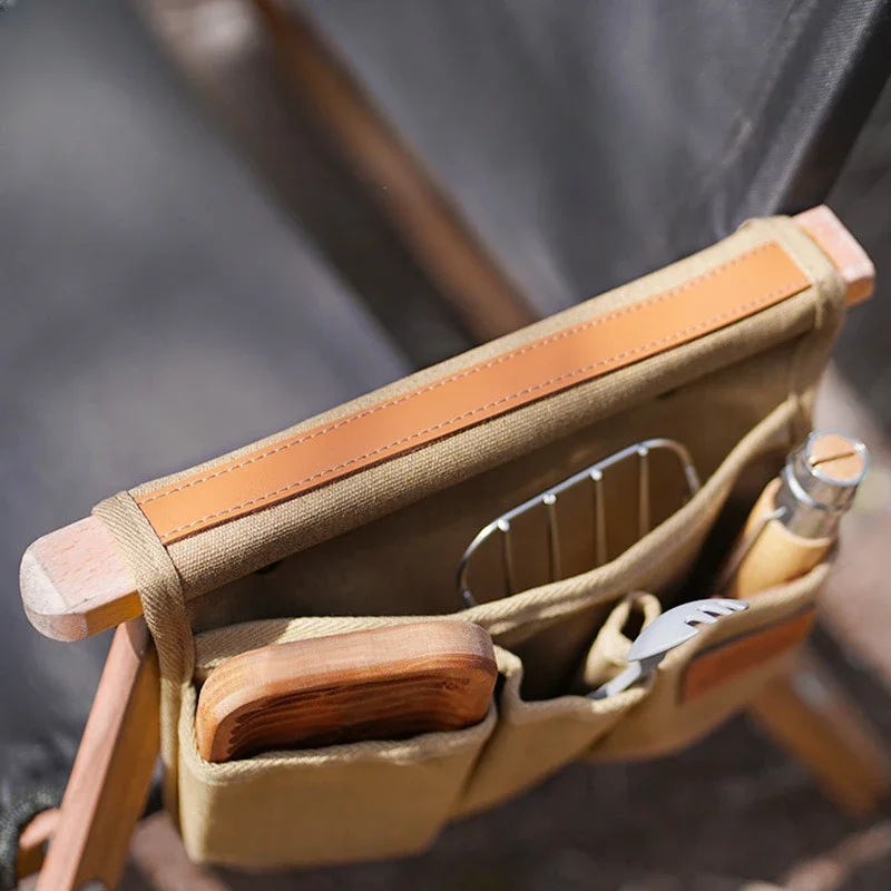 Mountainous Customers Exposed Camp Kemmit Chair Armrest Hanging Bag Side Multi Functional Storage Bag Portable Storage