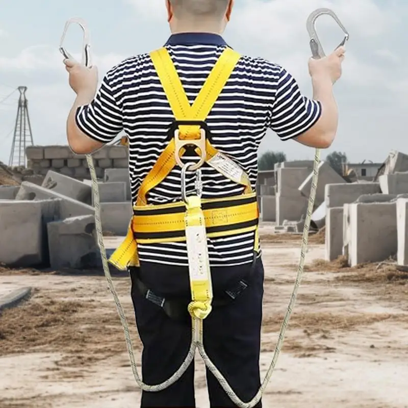 Aerial Work Safety Belt Full Body Five Point Harness Safety Rope for Outdoor Climbing Training Construction Protection Equipment - 3