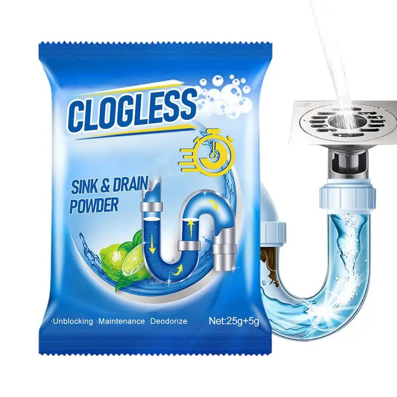 1pc Household drain cleaner deodorant kitchen toilet bathtub sewer cleaning powder Pipe dredging cleaning chemicals tools