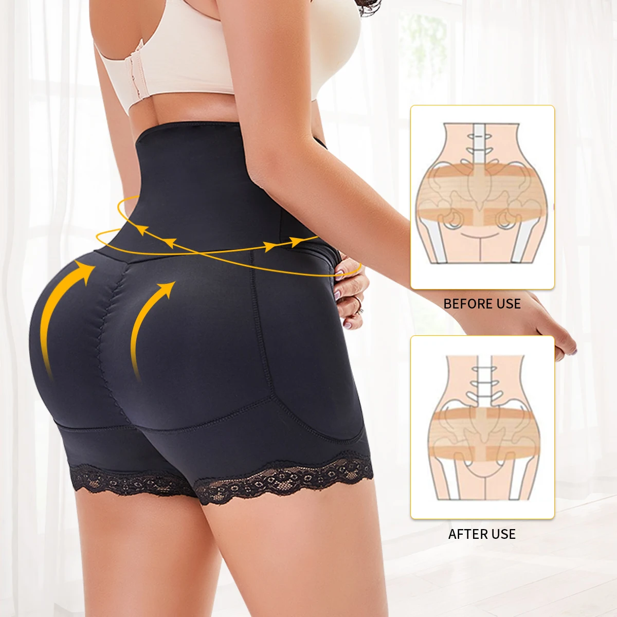 SEXYWG Women Butt Lifter Panties Hip Shapewear Hip Panties Body Shaper Hip Enhancer