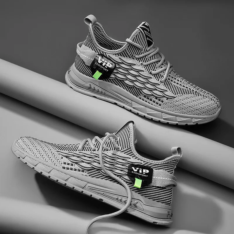 Scarpe da tennis da uomo traspiranti per fitness Scarpe da corsa leggere da passeggio antiscivolo_voghion.com