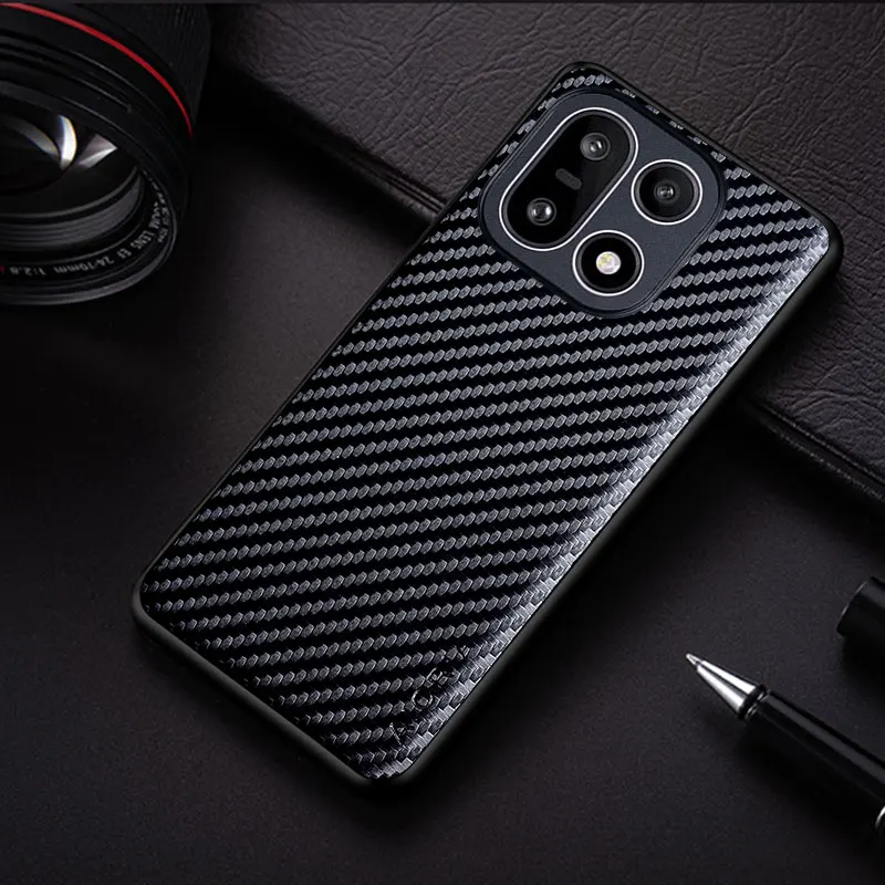 Sleek Carbon Fibre Texture Phone Case - Fashion Design Soft Back Cover