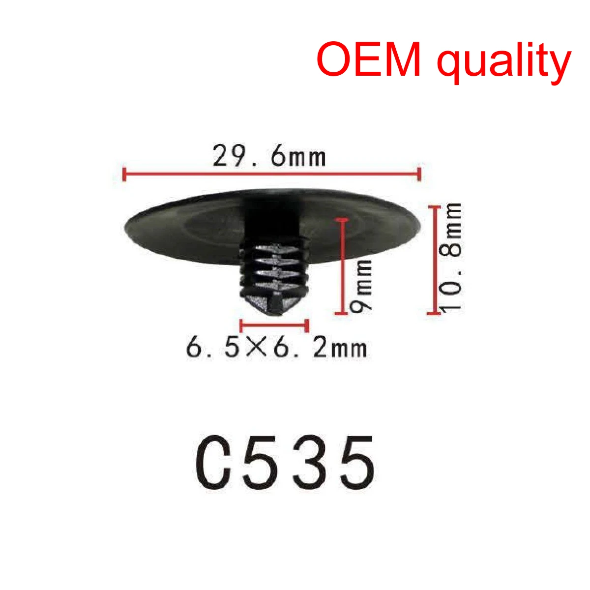 

10/100 OEM Hood Insulation Retainer for Honda 90700S2-003 90700S2003