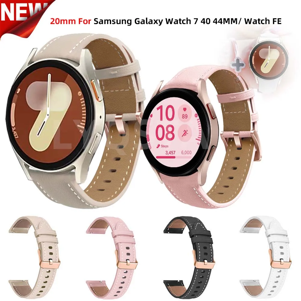 Premium 20mm Leather Watch Band - Elegant and Versatile Design
