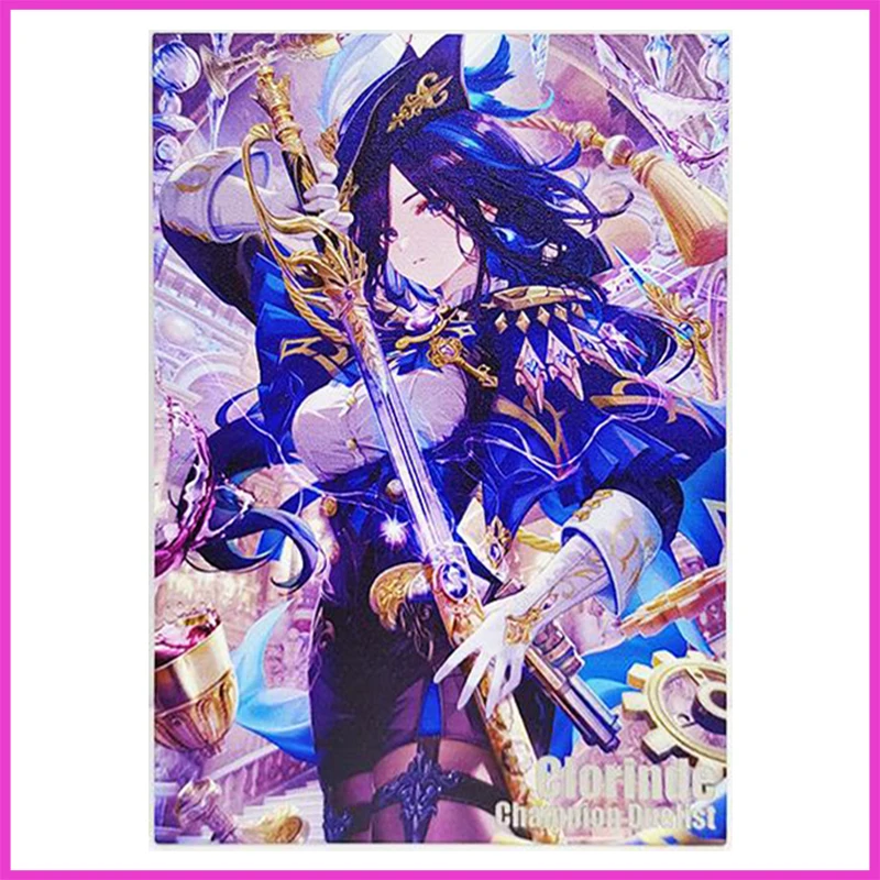 

Anime Goddess Story Rare DIY ACG Metal Refractive Flash Cards Clorinde Toys for boys Collectible Cards Christmas Birthday Gift