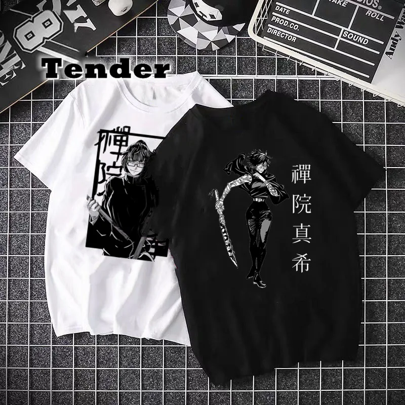 

Jujutsu Kaisen Maki Zenin Tshirt Women Japan Anime Panda Yuta Okkotsu Tshirt Graphic Oversized Tops Streetwear Harajuku T Shirt