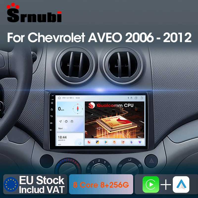 Srnubi Android Auto Radio Für Chevrolet AVEO 2006-2012 Carplay Android Auto Multimedia Player Stereo Navigation GPS DVD Kopf einheit