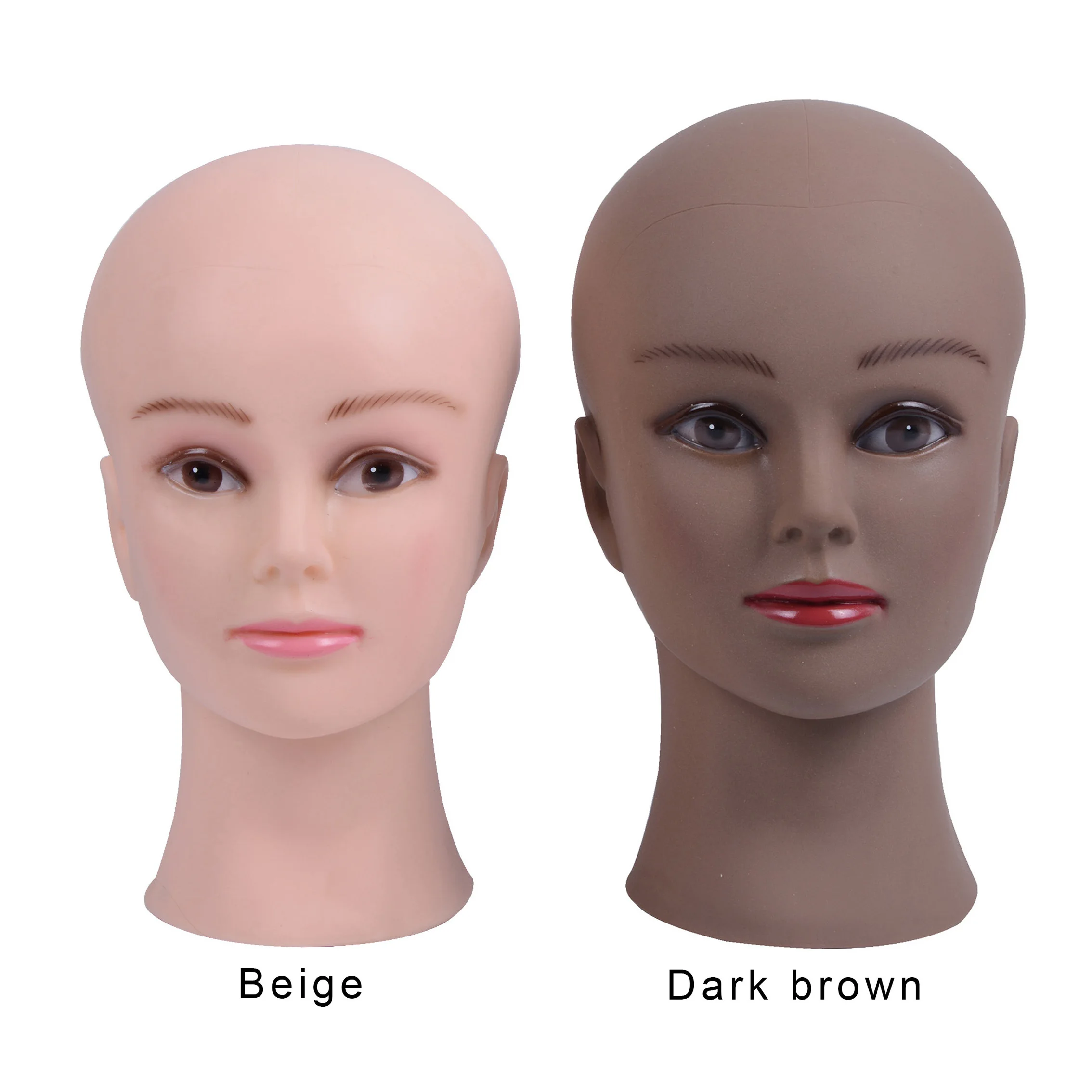 Bald Mannequin Head with Stand Holder Female Mannequin Head for Wig Making Cap Display Hair Styling Makeup Practice wig head mannequin mannequin head holder mannequin head model female mannequin head