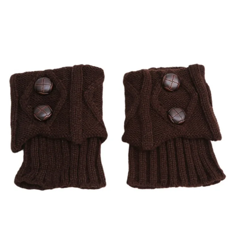 MELLIEX 2 paar beenwarmers voor dames, winter, warme korte beenwarmers, gebreide beenwarmers voor dames en meisjes, zwart, kaki, Eén maat