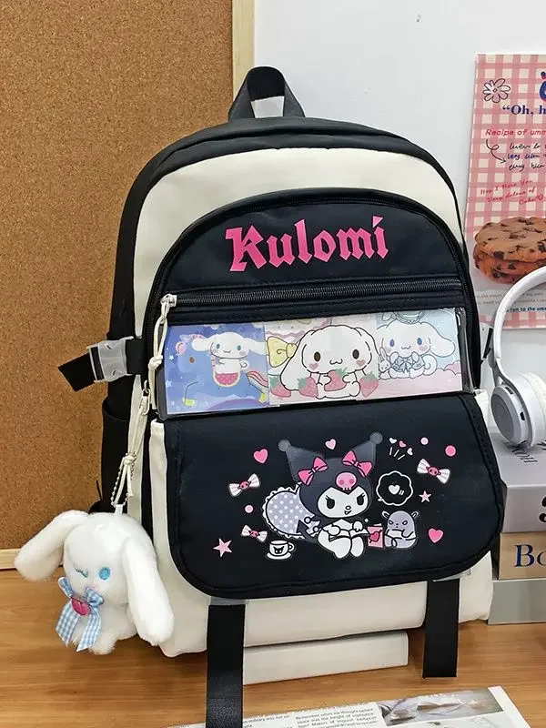 Sanrio New Clow M Student Backpack Lightweight Girl\'s Backpack Cute Super Popular Cinnamoroll Babycinnamoroll Melody Schoolbag