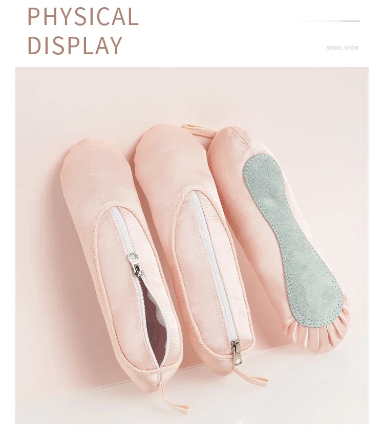Ballettschuh-Federmäppchen, Make-up-Tasche, Aufbewahrung von Schreibwaren, Kosmetikhalter, Tasche für Tänzer, Geldbörse, Schlüsselanhänger, Tanzzubehör, Ballett-Geschenke – Detail 6