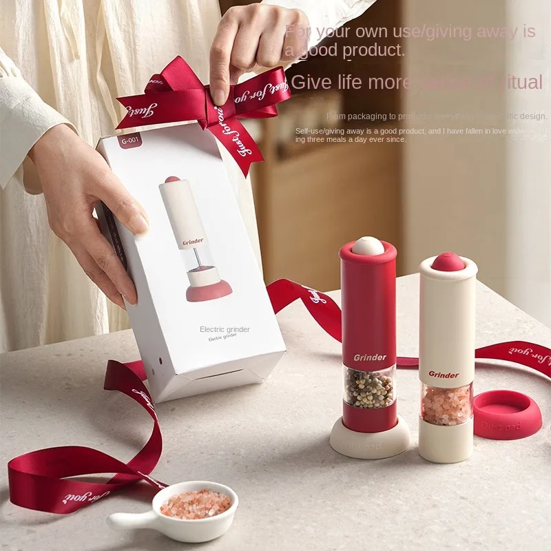 Kitchen Tools Pepper Grinder Charging Household Electric Stainless Steel Grinding Movement