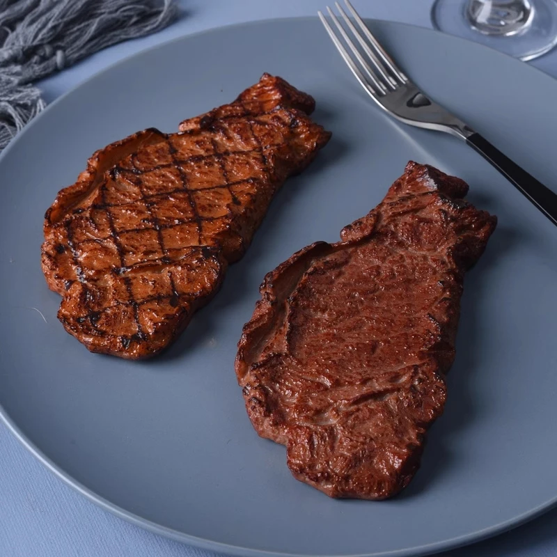 PVC Simulation Gefälschte Steak Lebensmittel Modell Restaurant Dekoration Requisiten Gut aussehende und Realistische Lebensmittel Halloween Requisiten Gefälschte Lebensmittel – Detail 13