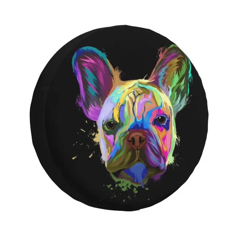 

French Bulldog Spare Tire Cover for Mitsubishi Pajero Dog Animal Pet Frenchie SUV RV Camper Car Wheel Protectors Accessories