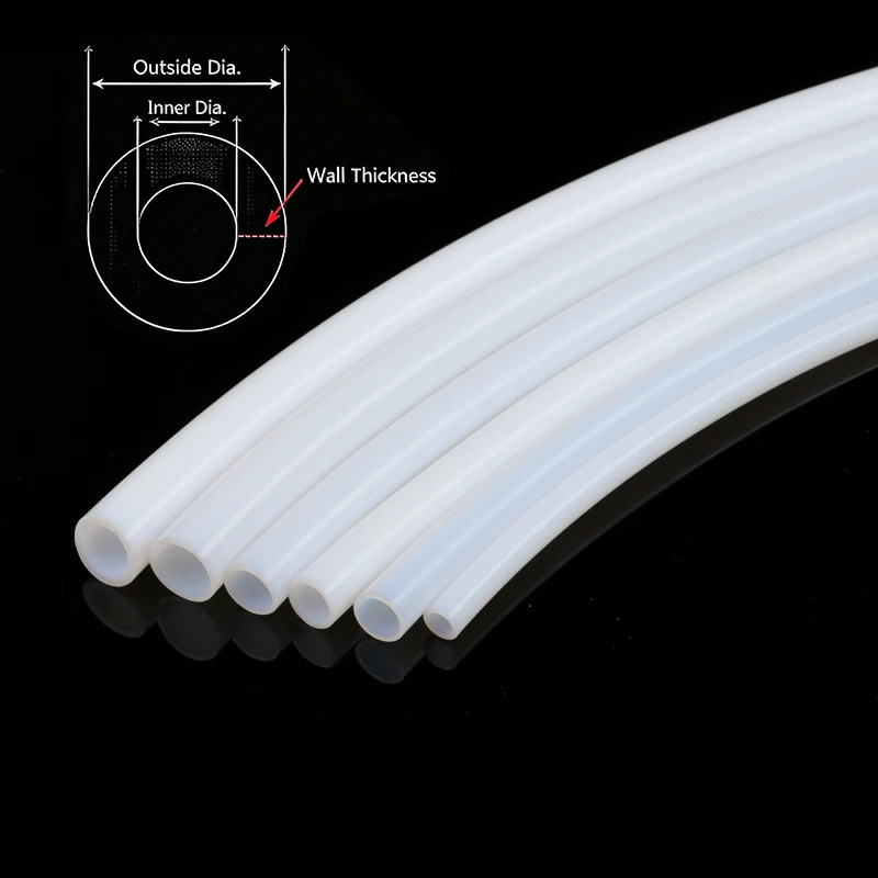 Premium PTFE Tube in Milk White - Assorted Diameters for Advanced 3D Printing Applications