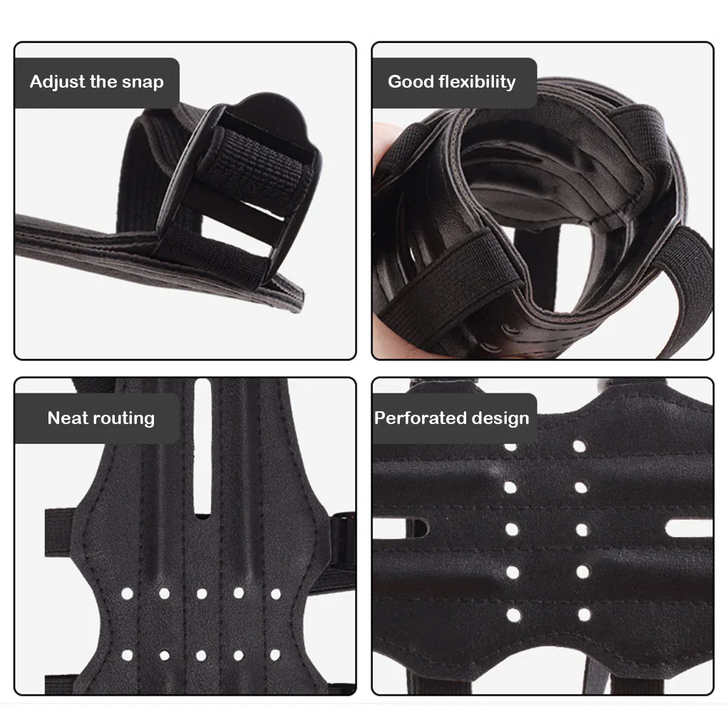 Guard Arm Forearm Cover Holes Gloves Adjustable Shooting Sporting