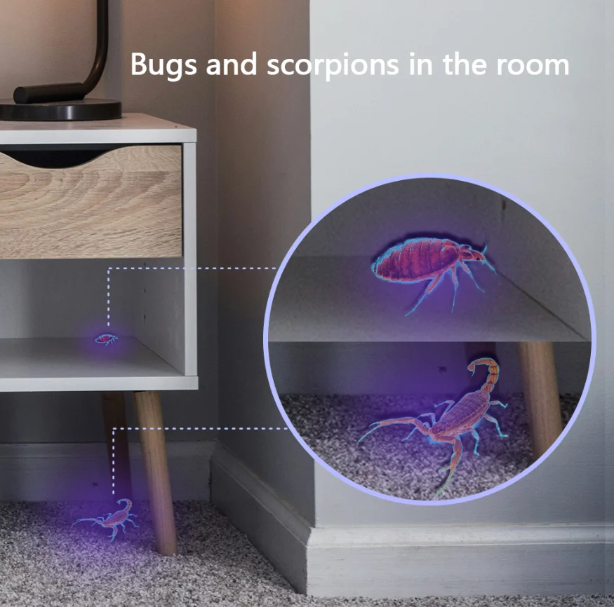 Tank007 Pet Moss Stain Detection Lamp Waterproof Torch Rechargeable Lantern Canister Test Work Light
