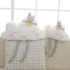 Skin-friendly White Cloud Star Moon Angel Wings Soft Stuffed Decor Pillows Cute Sky Pillow 1PC 5