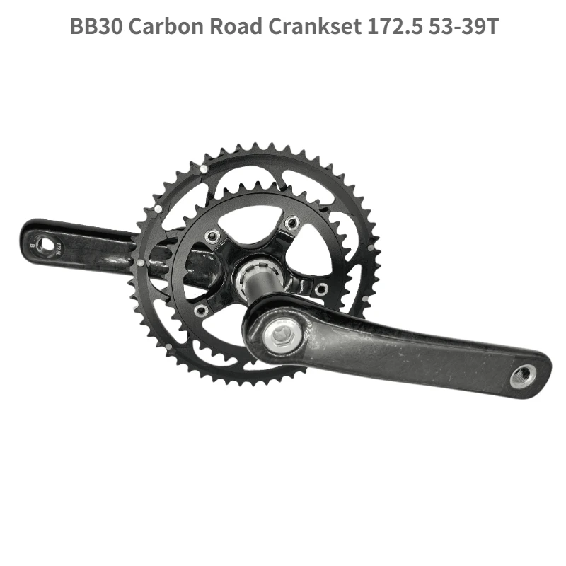 Carbon Road Crankset 53-39T Chainwheel BB30 Bicycle Crank