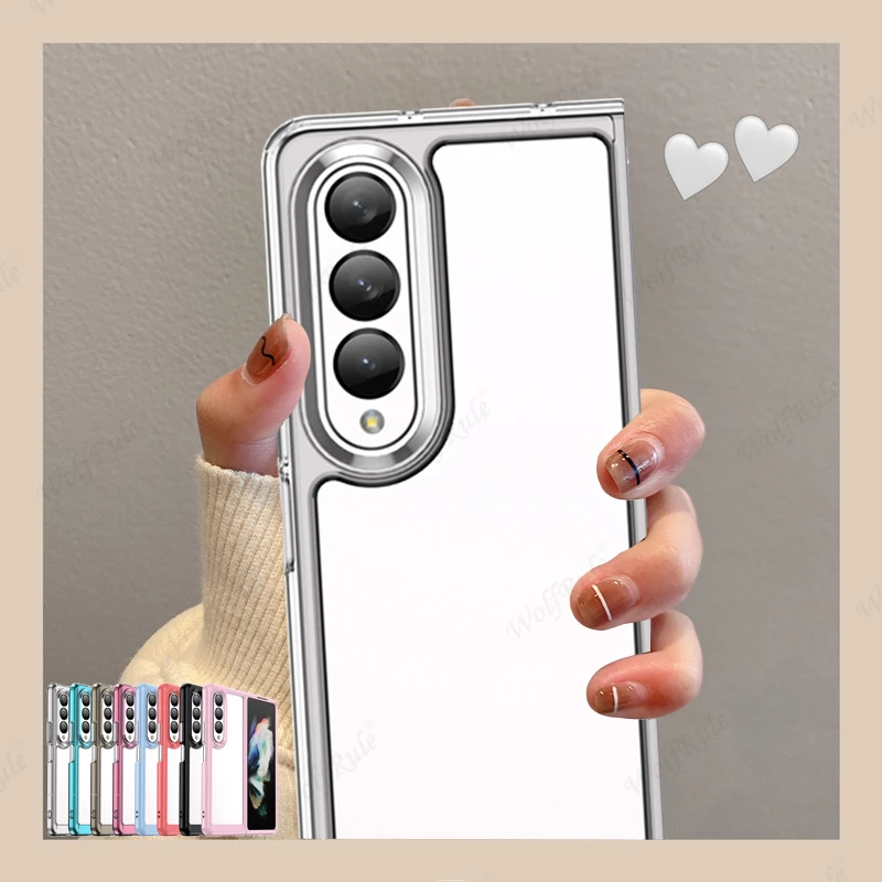 Per Samsung Galaxy Z Fold 4 Cover Samsung Z Fold 4 Capas Back Colore Trasparente Trasparente Per Samsung Z Fold4 Fold 4 5G Cover