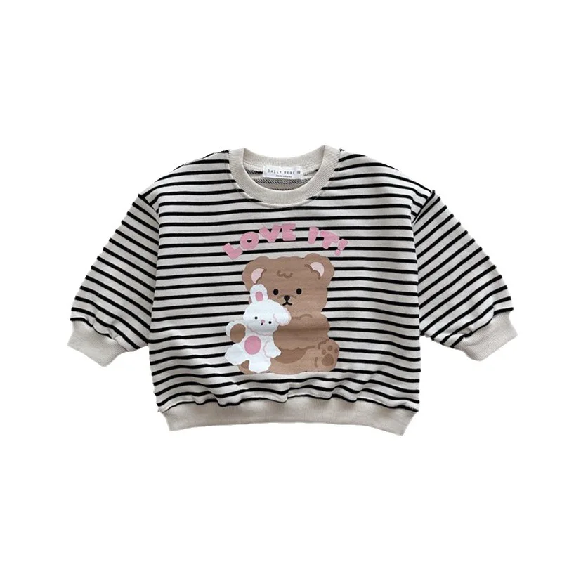 2025 Spring New Baby Girls Cute Bear Print Sweatshirt Cotton Children Long Sleeve T Shirts For Girls Kids Boys Sweatshirt 6 2025 Spring New Baby Girls Cute Bear Print Sweatshirt Cotton Children Long Sleeve T Shirts For Girls Kids Boys Sweatshirt - Image 6