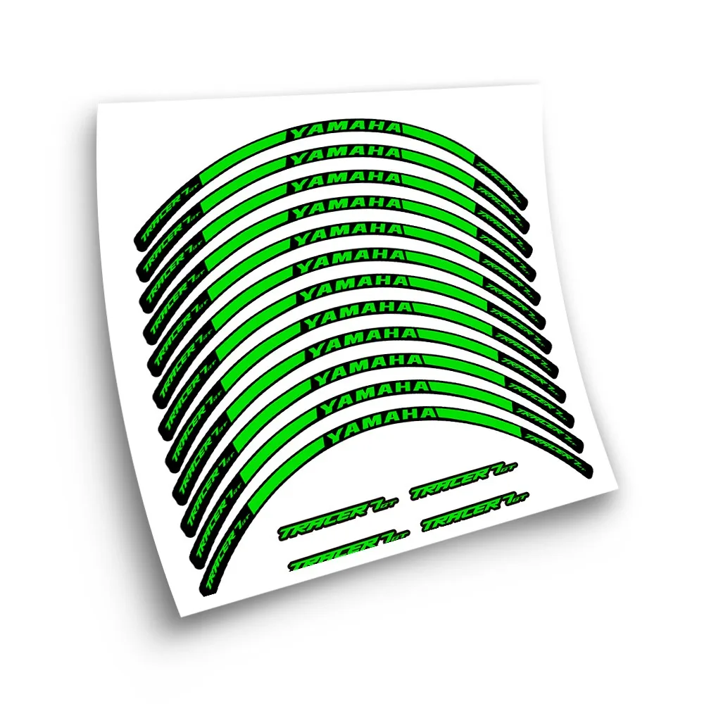 Kit Adesivo Compatibile Con Cerchione Moto Yamaha Tracer 7 Gt