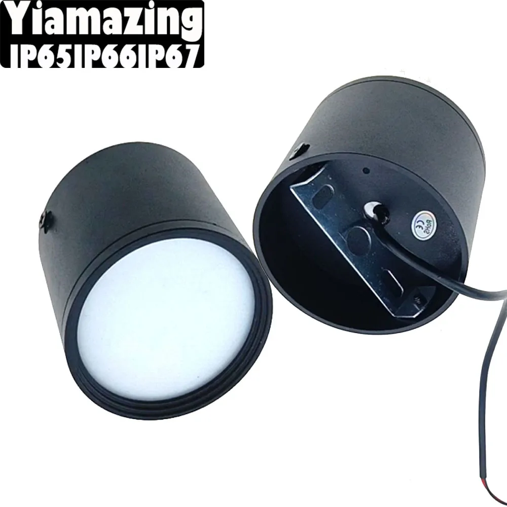 

Черный IP67 220 в наружный водонепроницаемый светильник IP65 IP66 с поверхностным креплением, фотоэлектрический светильник 7 Вт 9 Вт 12 Вт 15 Вт 18 Вт 24 Вт 30 Вт для балкона, крыльца, настенный