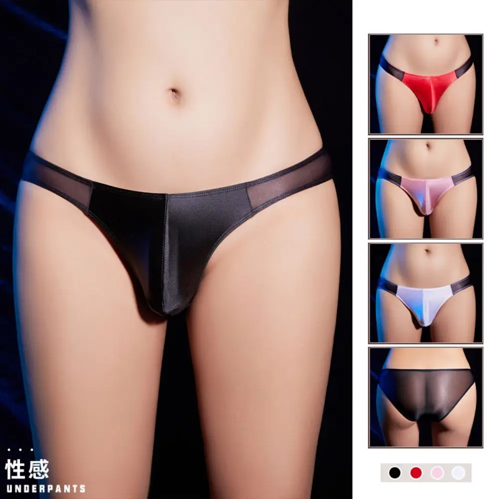 

Underpants Briefs Men'S Sexy Erotic And Ultra Thin Underwear Triangular Pants Low Waisted Transparent Tight Gay Slips Lingerie