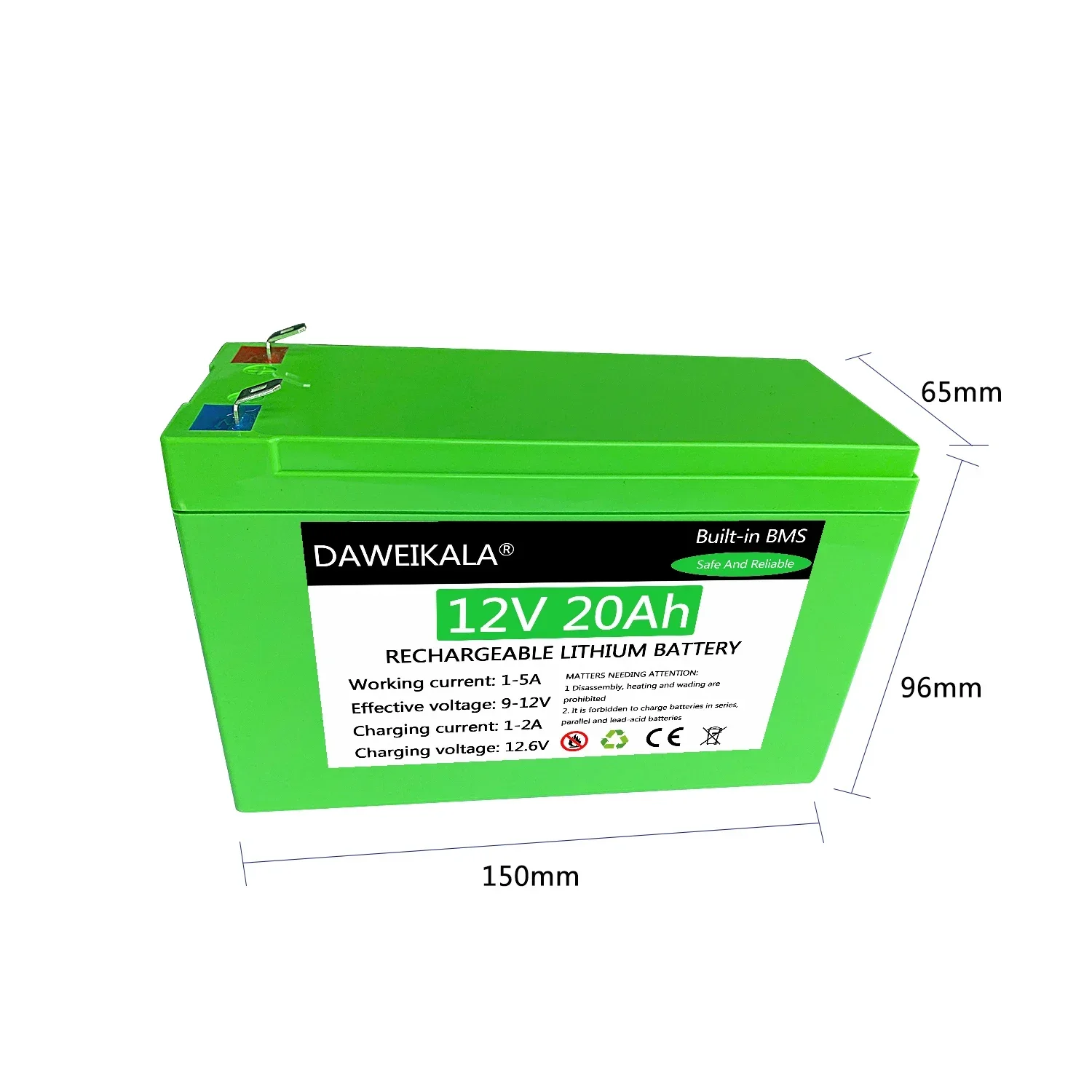 Rechargeable Battery Battery Charger 12V 18650 Battery Pack 18650 lithium rechargeable battery Solar storage Battery Electric lighting 12V 3A Charger