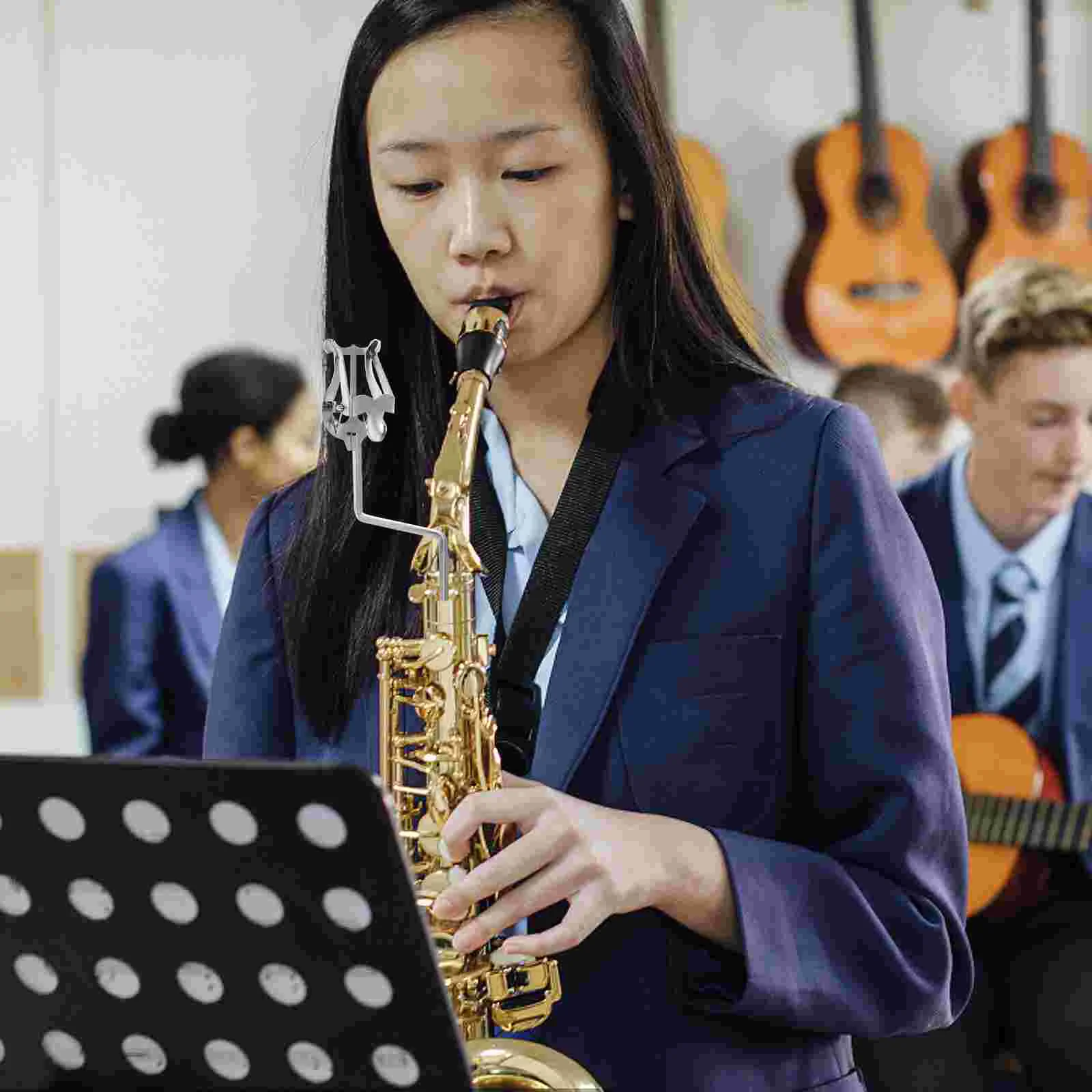

Marching Sheet Music Stand Score Holder Book Supply Portable Saxophone Accessory