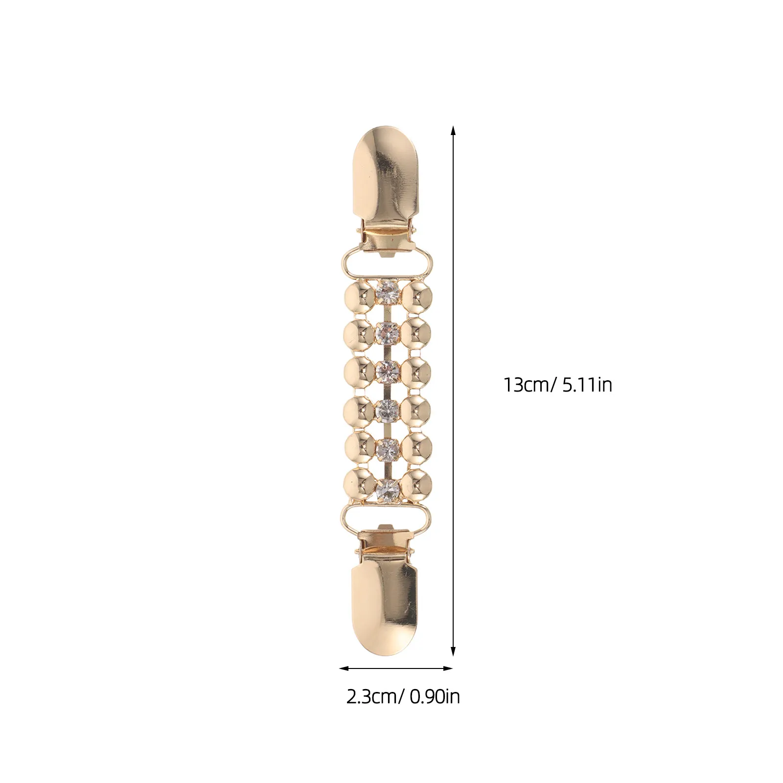 4개 세트 라인스톤 스웨터 클립, 우아한 화이트 골드 빈티지 허리 드레스 신처, 가디건 숄 칼라 조절 클립, 여성 의류용