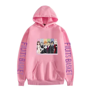 2025Fashion العصرية أنيمي طباعة هوديي عارضة فضفاض للجنسين البلوز 5