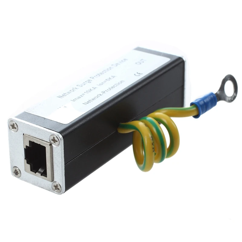 6X RJ45 Plug Ethernet Network Surge Protector Thunder Arrester 100Mhz ethernet surge protector