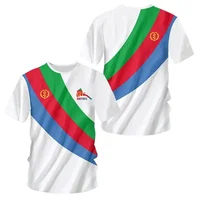 Africa Country Eritrea Flag 3D Print Lion Colorful Retro 3DPrint MenWomen Summer Casual Funny Short Sleeves T-Shirts Kid Tee Top 1