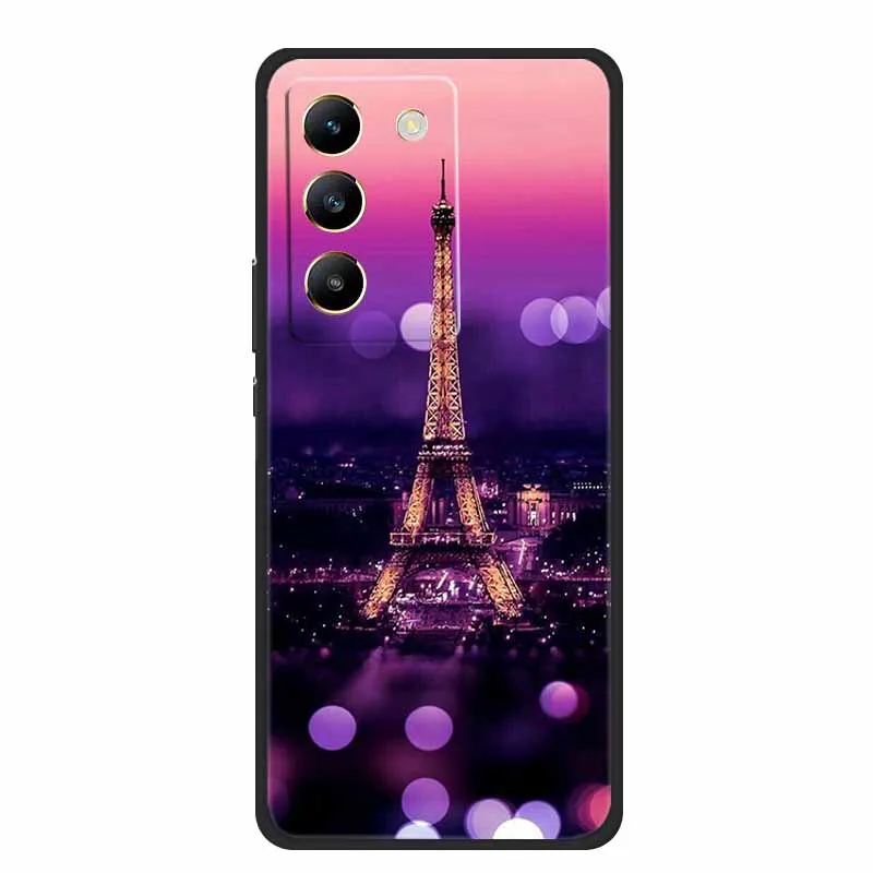 Black Silicone Soft Phone Case - Durable and Stylish Back Cover  Bag