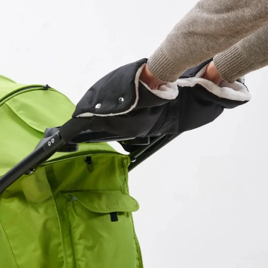 Winter Baby Stroller Gloves Thickening Warm Stroller Gloves Universal Windproof Newborn Pram Glove Accessories