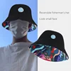 Large size Unisex Double-Sided Wear Bucket Hat Sun Protection Baseball Cap Outdoor Climbing Fishing Fisherman Plus Size Panama 1