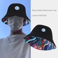 Large size Unisex Double-Sided Wear Bucket Hat Sun Protection Baseball Cap Outdoor Climbing Fishing Fisherman Plus Size Panama 1