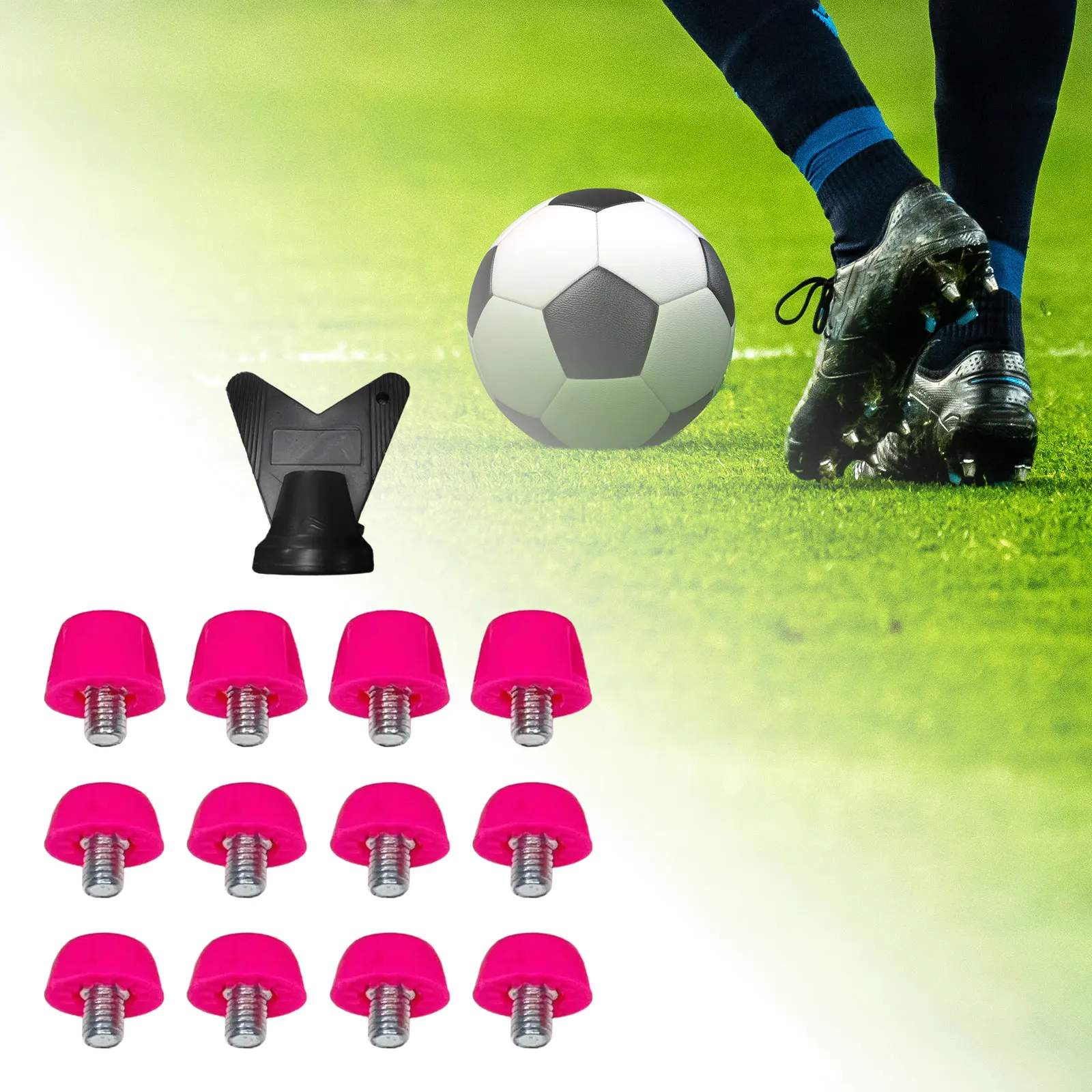 12x Football Boot Studs Portable M5 7mm 10mm Track Shoes Spikes for Competition Training Athletic Sneakers Indoor Outdoor Sports track shoe spikes
