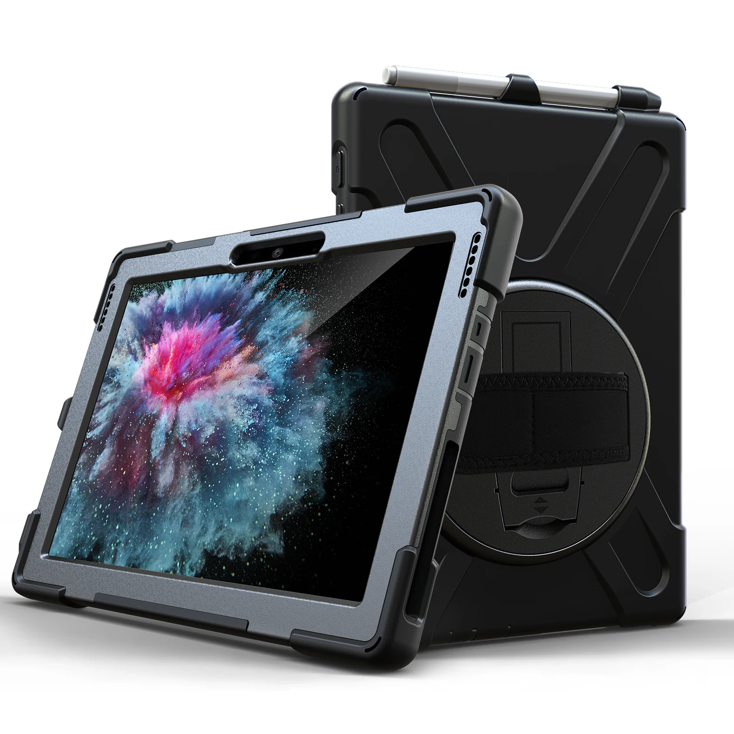 Per Microsoft Surface Pro4 5 6 7 Surface Go 1 2 3 Pro X Case Kids Safe Armor Antiurto Pc Silicon Hybrid Stand Tablet Cover