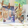 6 style 80mm * 200cm/roll multiple scene drawings Tearable Washi tape DIY handmade material scrapbook background decoration 6
