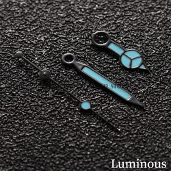 Enhanced Gold, Silver & Rose Gold Watch Hands with Green Luminous Coating (F - Blue)
