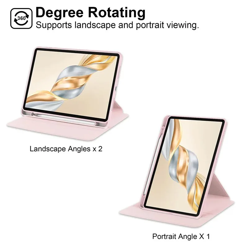 Enhanced Product Title:  
360 Rotating Acrylic Tablet Case with Pencil Slot