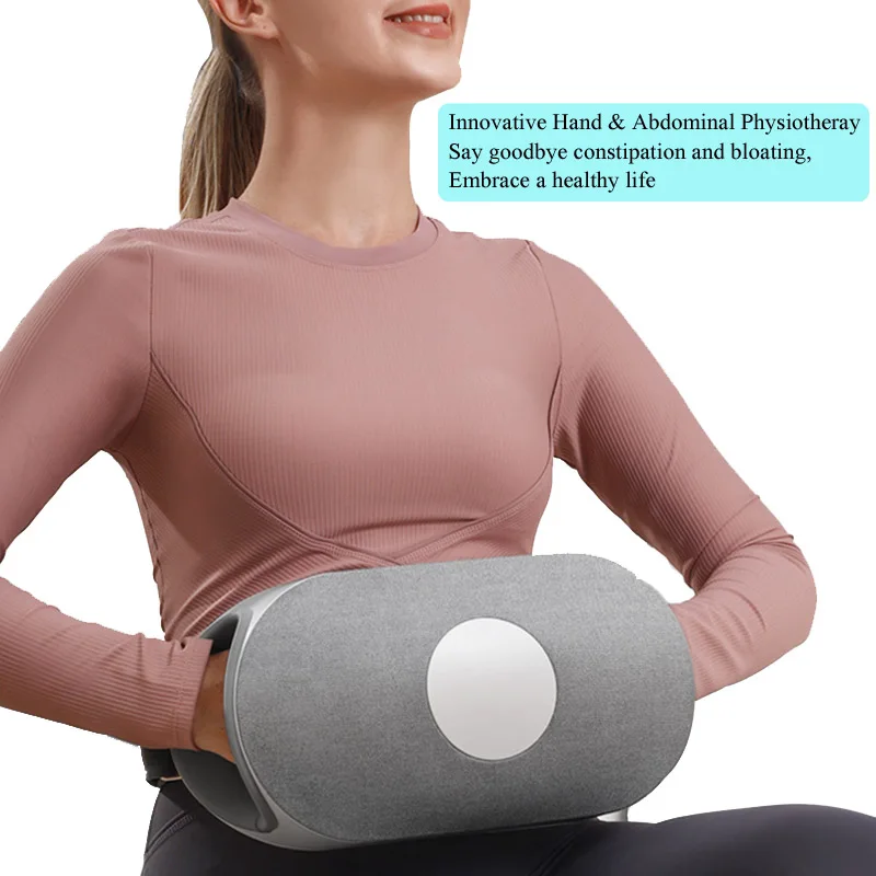 Hand and Abdominal Physiotheray Massager Bian-stone Needle Knead Red Light Hot Compress Belly Graphene Heating Hand Acupuncture