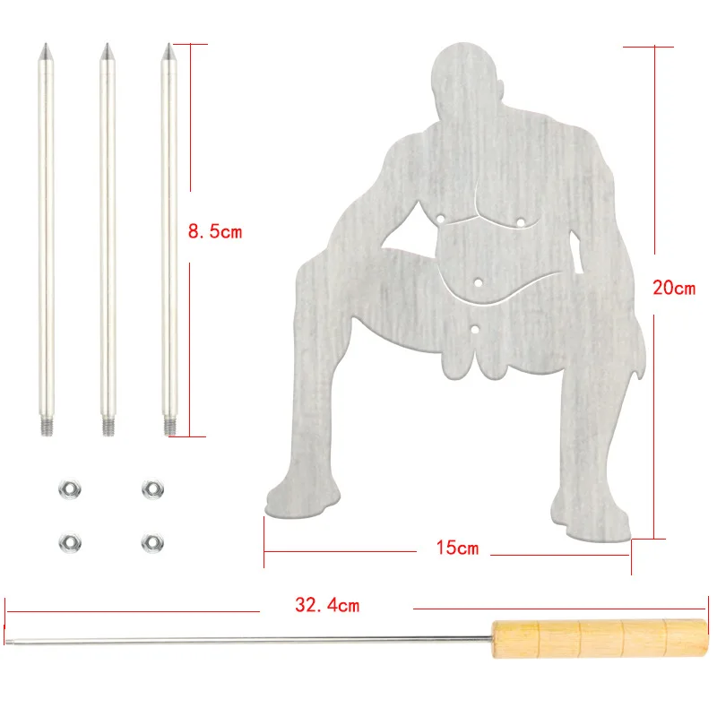 Fun Stainless Steel Barbecue Fork Bonfire Accessories Hot Dog BBQ Adult Barbecue Grill Telescopic Stick