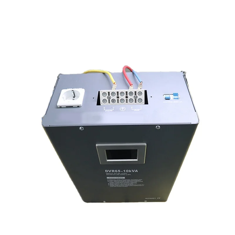 

DVR Electronic type ultra-low voltage regulator 120V-270V input stabilizer 220V ac automatic power LCD display DVR 90-15KVA