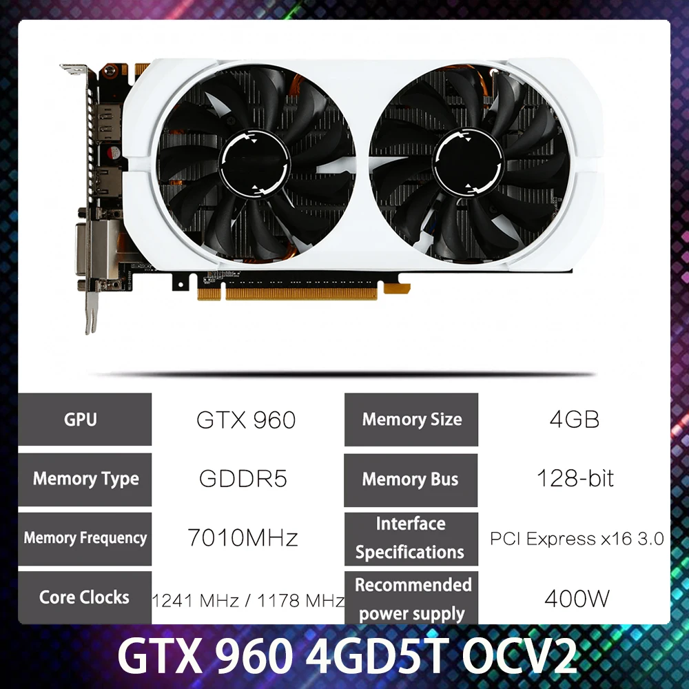 latest graphics card for pc For Msi GTX 960 4GB 4G GDDR5 7010MHz Graphics Card PC Video Card Discrete Graphics Card High Quality Fast Ship graphics card for gaming pc Graphics Cards