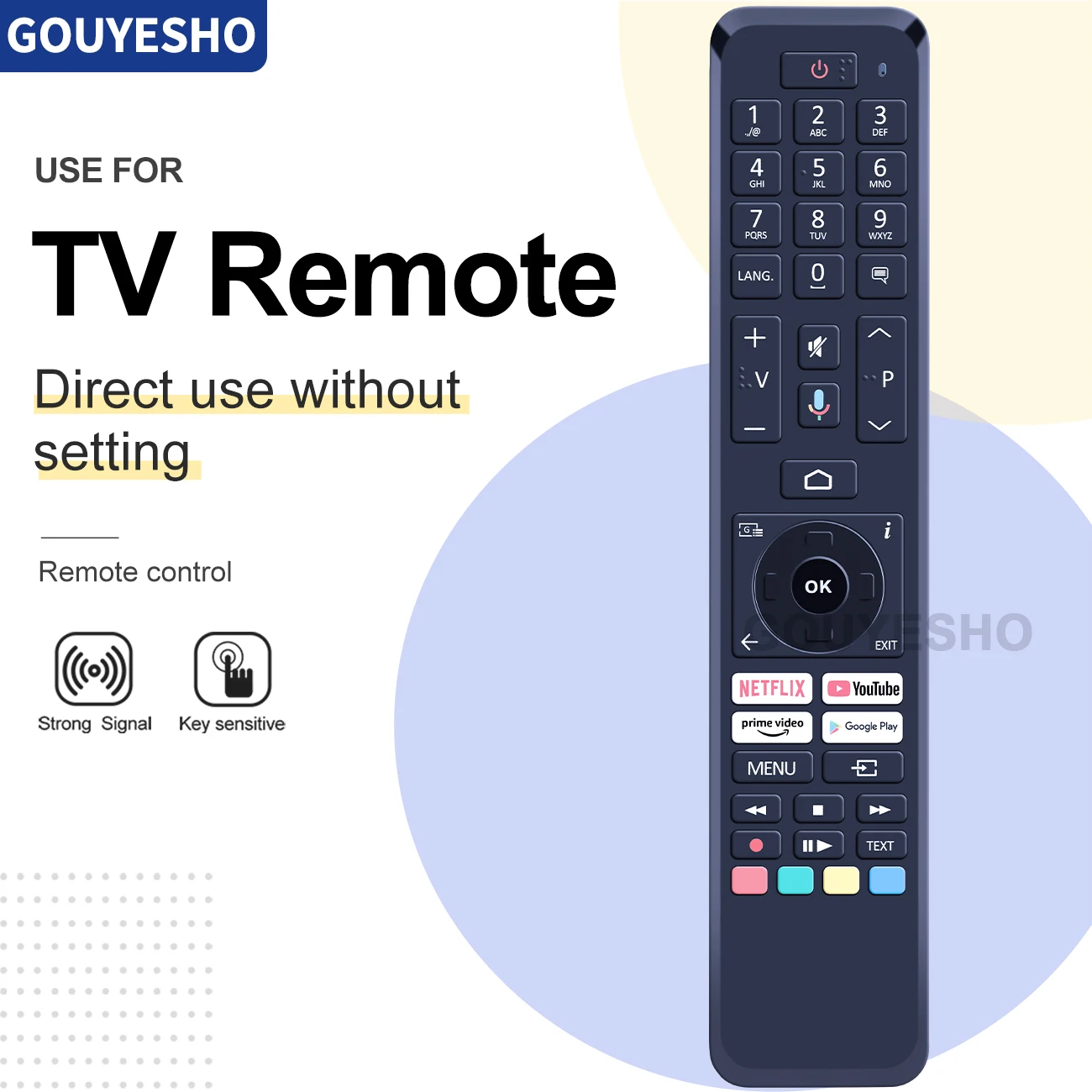 Nuovo Telecomando Vocale Per Panasonic Tx-55Lx650E 43 Lx650E 24 Lsw484 Daewoo 43 Dm72Ua Medion Rc1832 Led Smart Tv