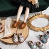 Blythe Baby Shoes Mini Toy Accessories OB22 Shoes Checker Shoes Small Cloth UFDOLL Mini Body OB24 Handmade Cowhide Shoes 4