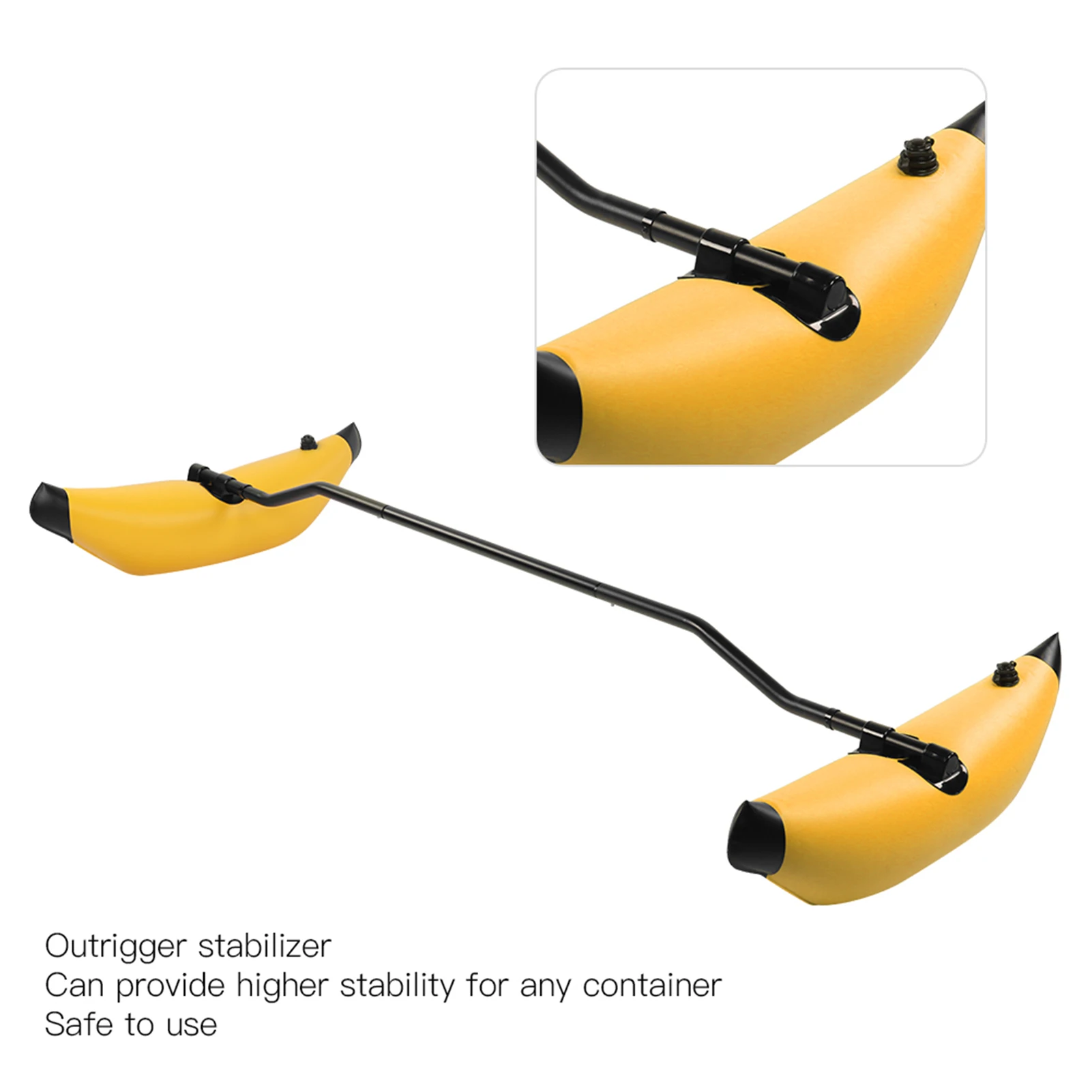 Kayak Roof Rack Fishing Kayak Inflatable Kayak Stabilizers PVC Floats Adjustable For Floating Balancing Boat Accessories Standing Fishing Inflatable Boat Canoe Outrigger